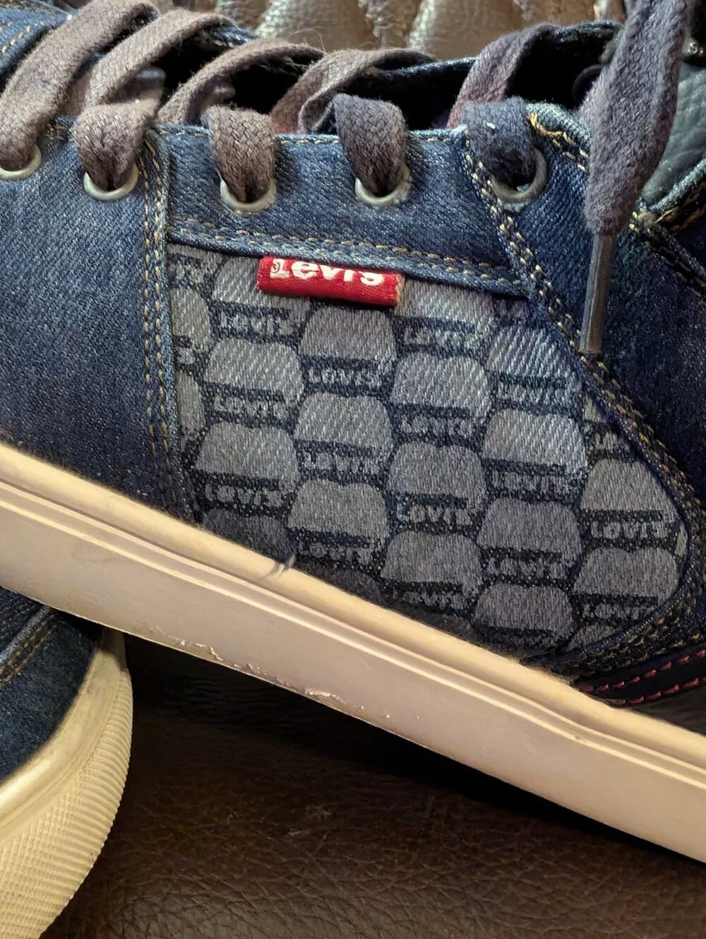 Levi’s 501 Quality Footwear High-Top  Men's Denim Sneakers Size 11